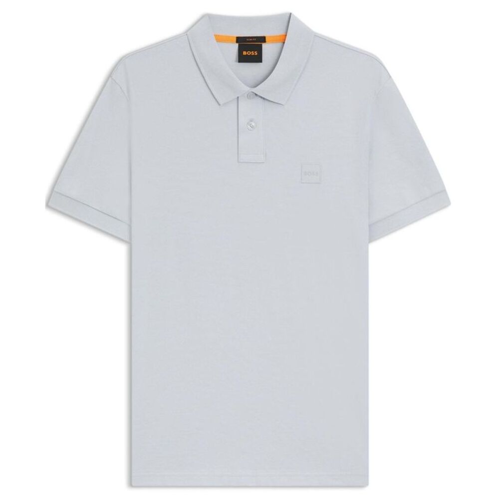 Boss Mens Passenger Slim Polo Shirt / Light Grey/Pastel Grey